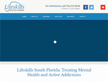 Tablet Screenshot of lifeskillssouthflorida.com